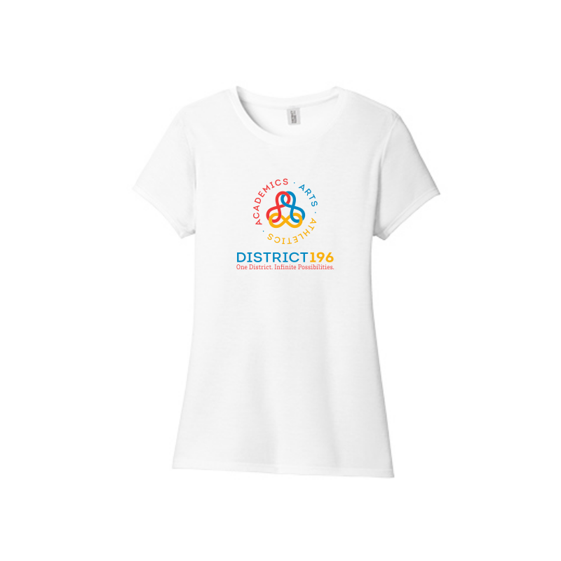 ISD196 Women Perfect Tri Tee Large Logo