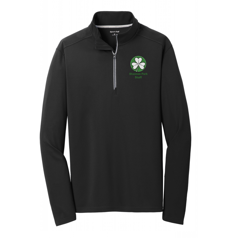 S.P. Staff Sport-Wick textured 1/4 zip Adult