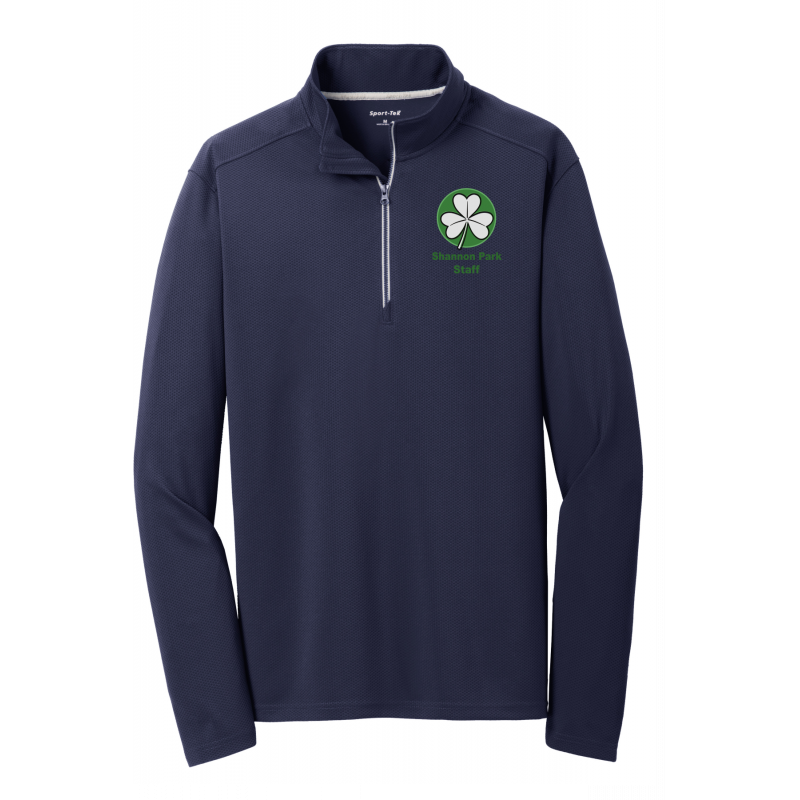 S.P. Staff Sport-Wick textured 1/4 zip Adult