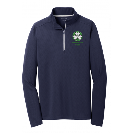 S.P. Staff Sport-Wick textured 1/4 zip Adult