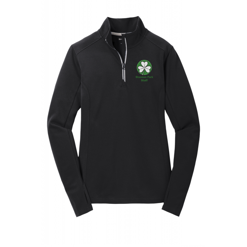 S.P. Staff Sport-Wick textured 1/4 zip Women