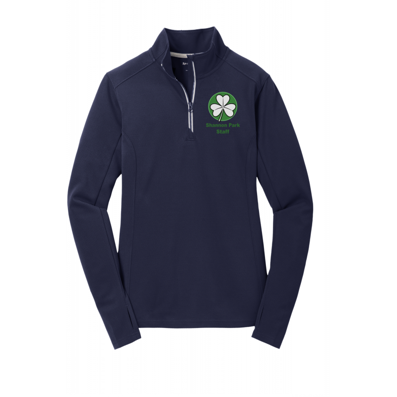 S.P. Staff Sport-Wick textured 1/4 zip Women