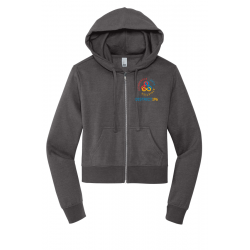 COPPED Women's Fleece Full-Zip Crop Hoodie