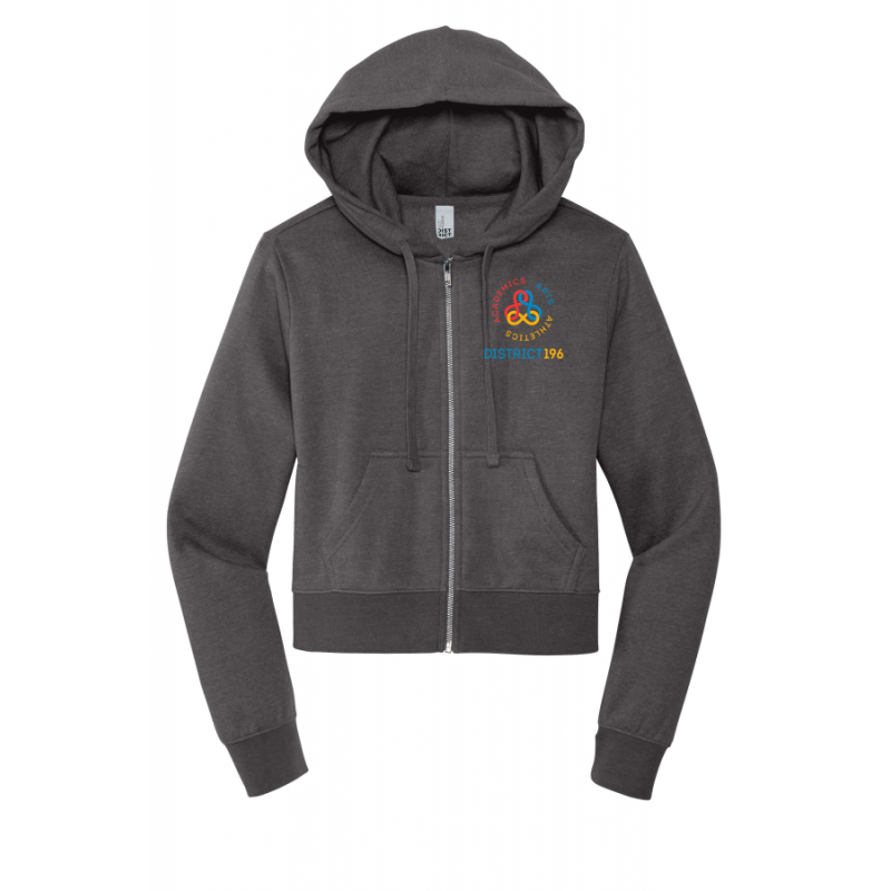 COPPED Women's Fleece Full-Zip Crop Hoodie