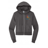 COPPED Women's Fleece Full-Zip Crop Hoodie