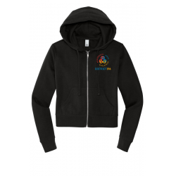 COPPED Women's Fleece Full-Zip Crop Hoodie