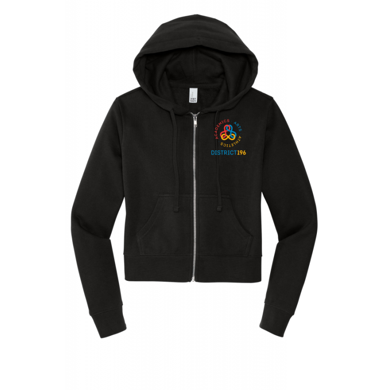COPPED Women's Fleece Full-Zip Crop Hoodie