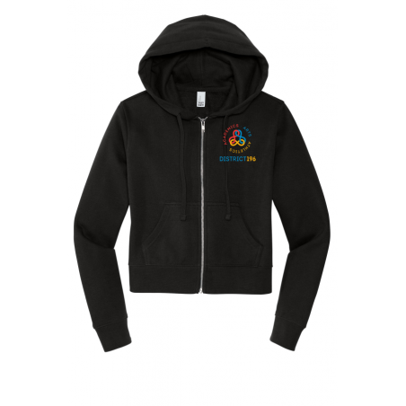 COPPED Women's Fleece Full-Zip Crop Hoodie
