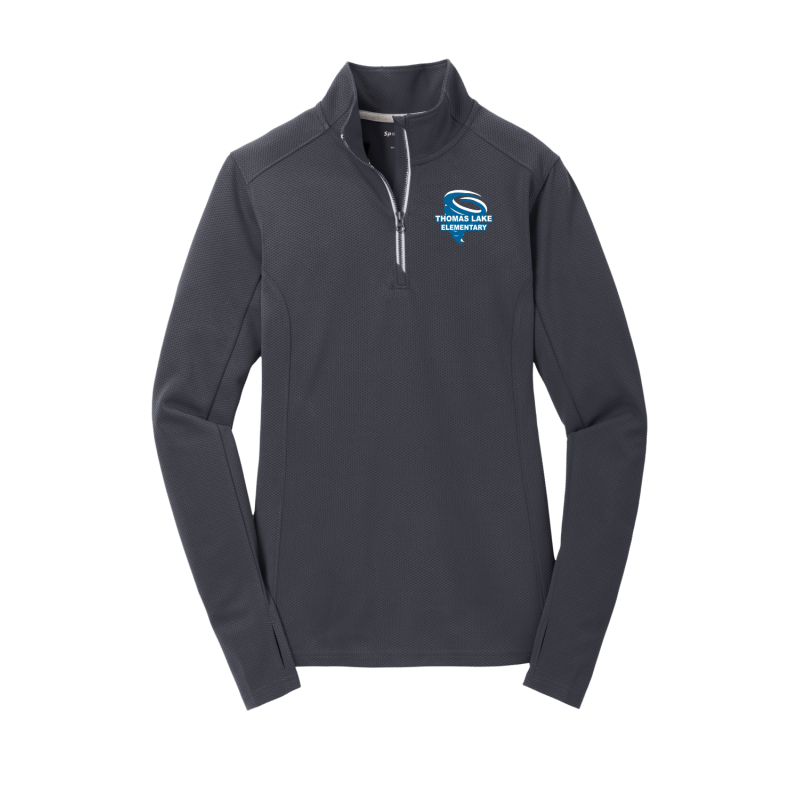 Thomas Lake Sport-Wick textured 1/4 zip Adult