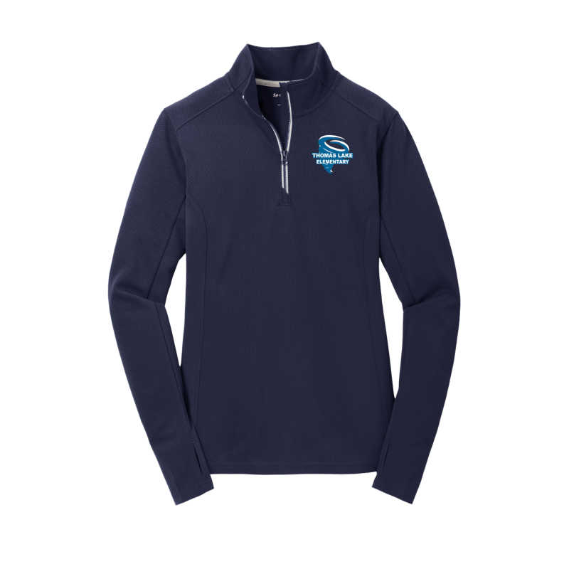 Thomas Lake Sport-Wick textured 1/4 zip Adult