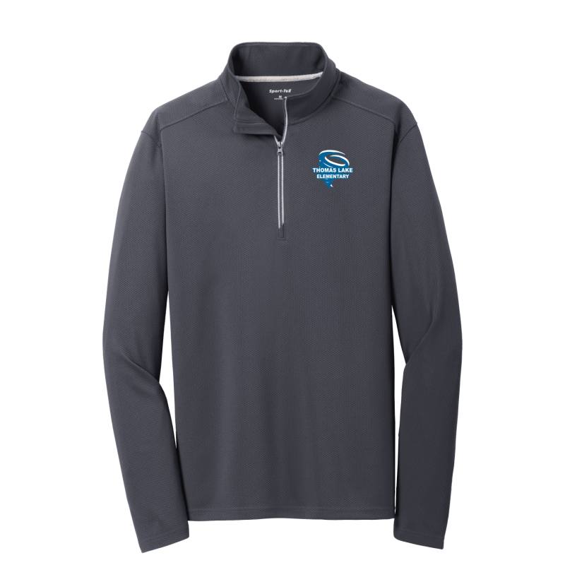 Thomas Lake Sport-Wick textured 1/4 zip Adult