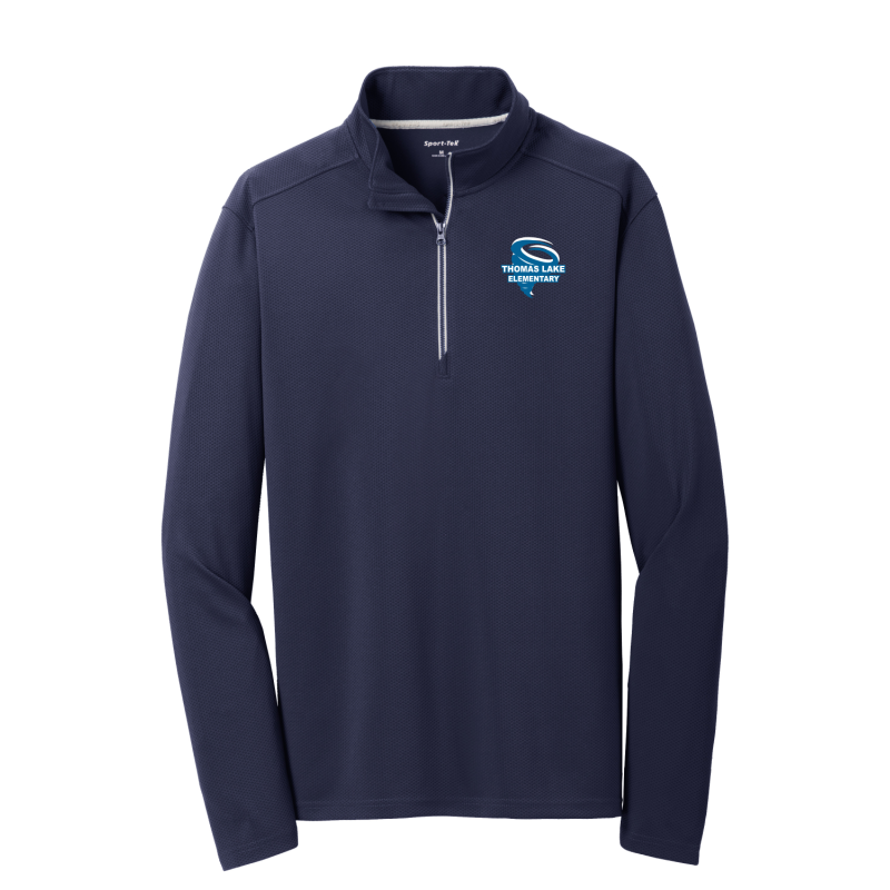Thomas Lake Sport-Wick textured 1/4 zip Adult