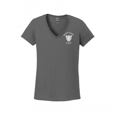 Black Hawk ladies t-shirt solid color logo