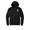 Black Hawk Adult Hoodie solid color logo