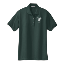 Black Hawk Ladies Polo single color logo