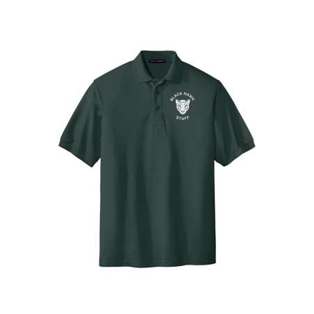 Black Hawk Polo single color logo