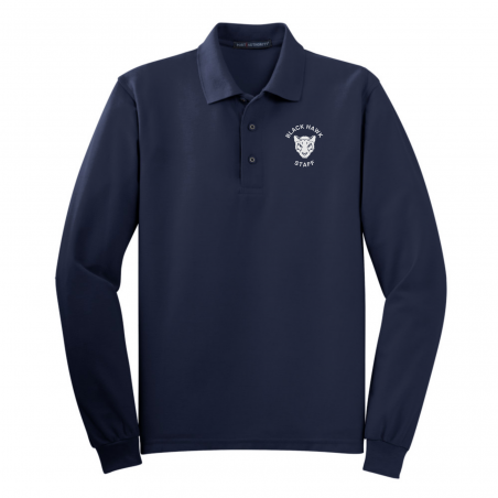 Black Hawk Polo long sleeve single color logo